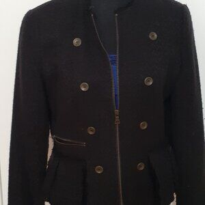 Manteau veston noir et bronze, size M